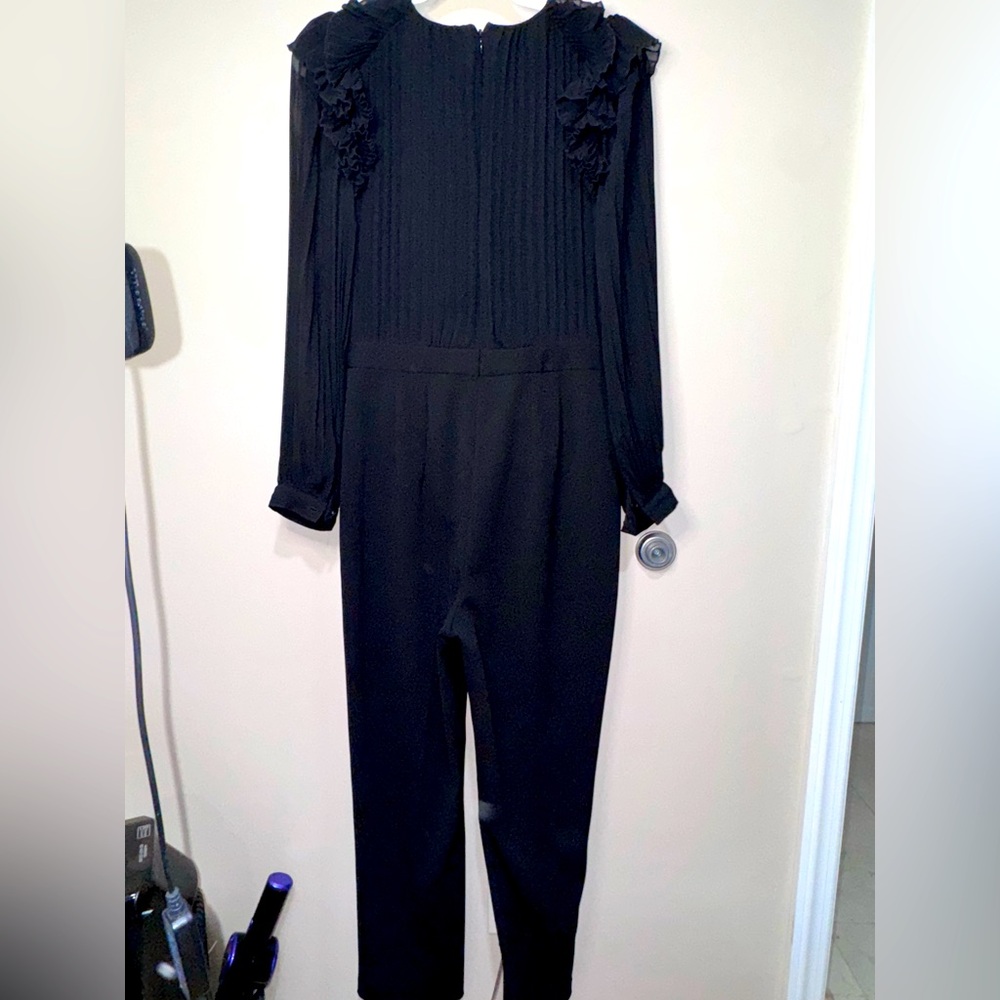 Express Black Ruffled Jumpsuit - Picture 4 of 5